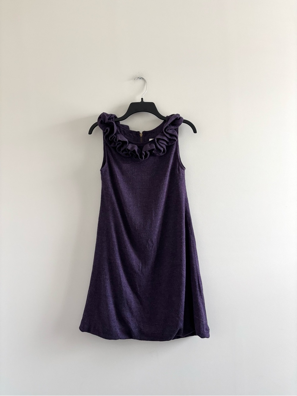VTG Freelance Dress Purple Sleeveless Knit Bubble Hem Women S Retro Y2K Indie